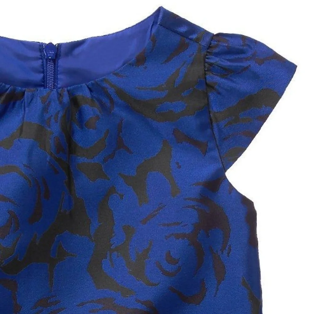 NWT‎ Gymboree Holiday Occasion Dress Royal Blue 18m